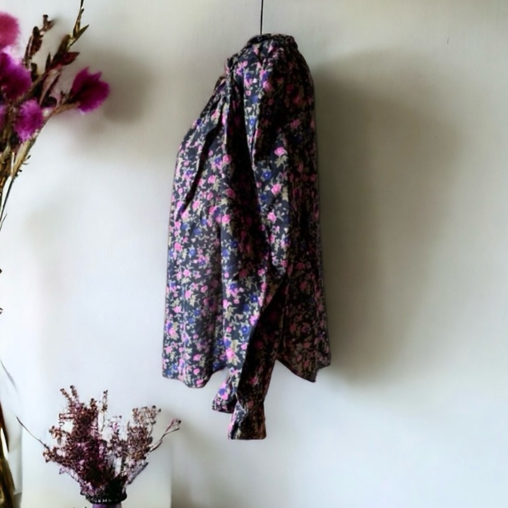 Free People Meant To Be Floral Cotton Blouse - Picture 10 of 13